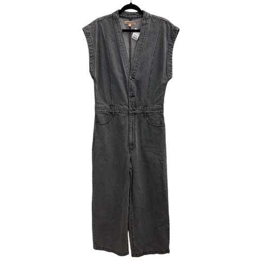 Ariat Wide Leg Denim Washed Grey Jumpsuit Large