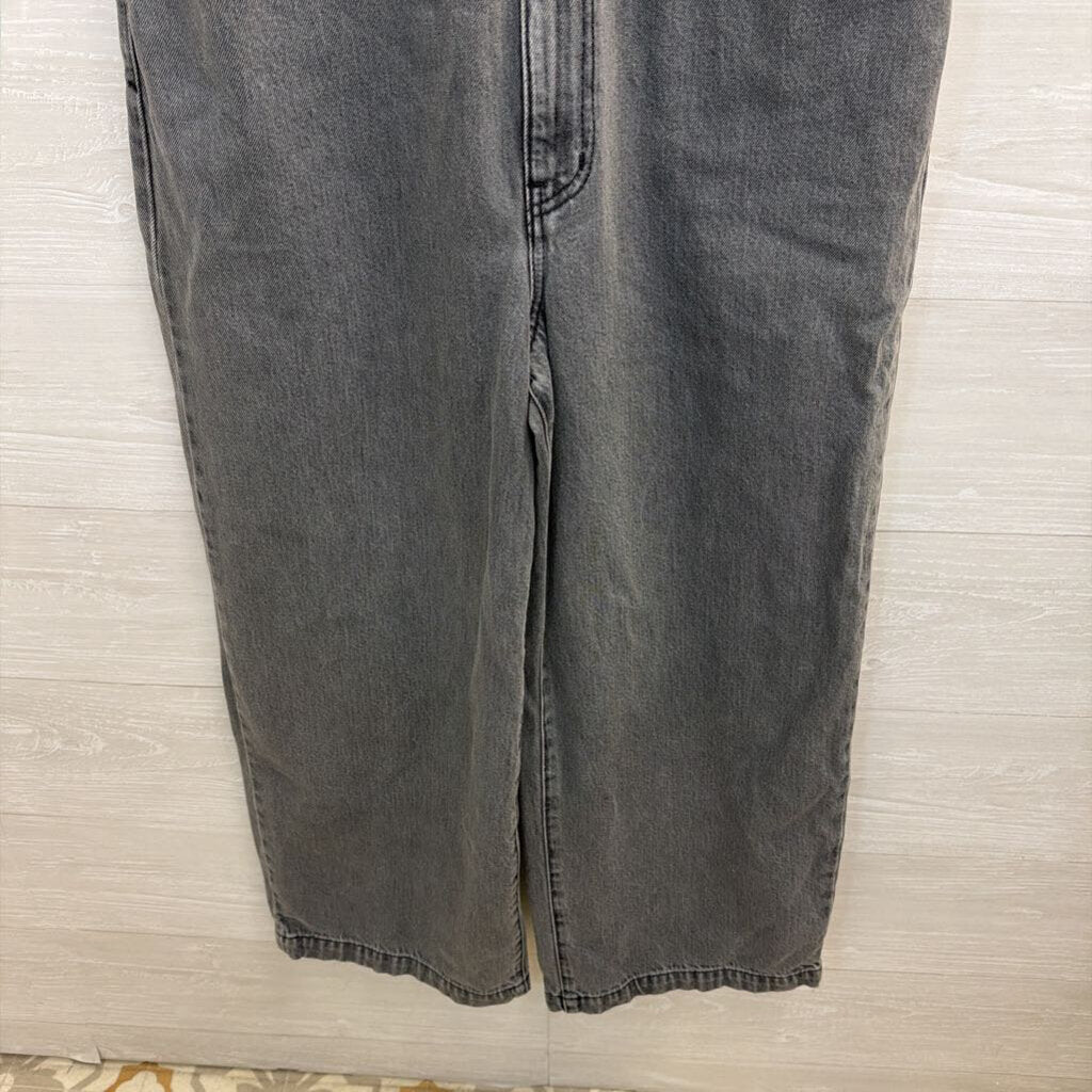 Ariat Wide Leg Denim Washed Grey Jumpsuit Large