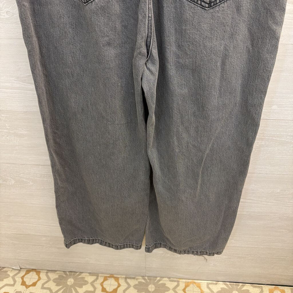 Ariat Wide Leg Denim Washed Grey Jumpsuit Large