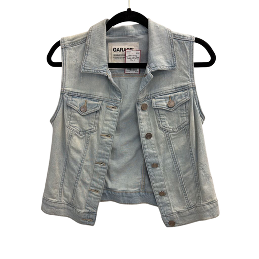 Garage Light Wash Denim Vest Small