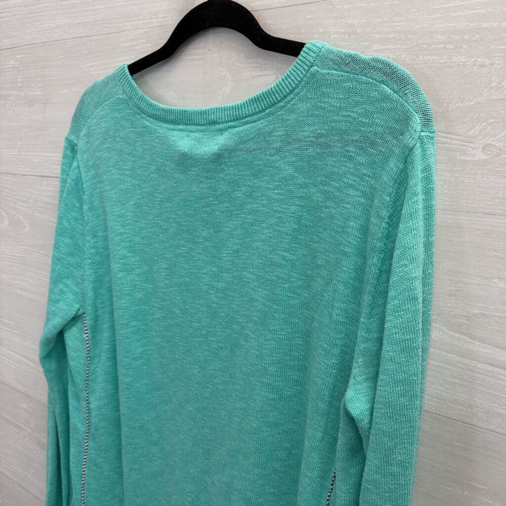 Vineyard Vines Teal Knit Sweater Large