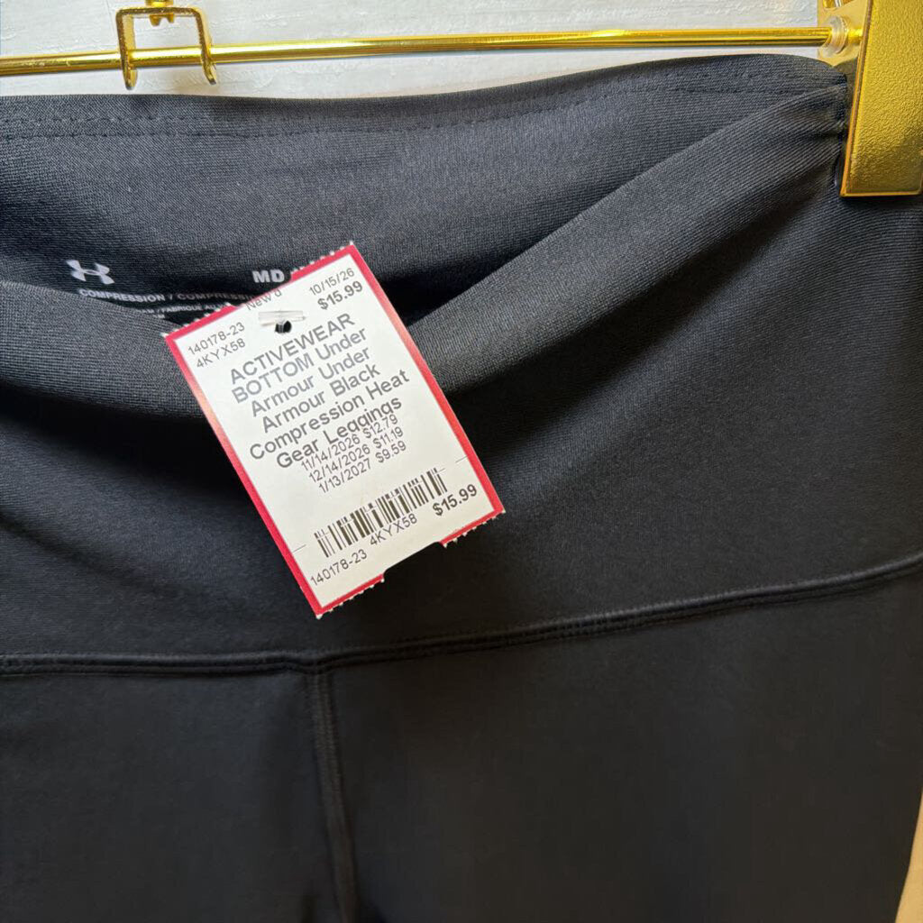 Under Armour Black Compression Heat Gear Leggings Medium