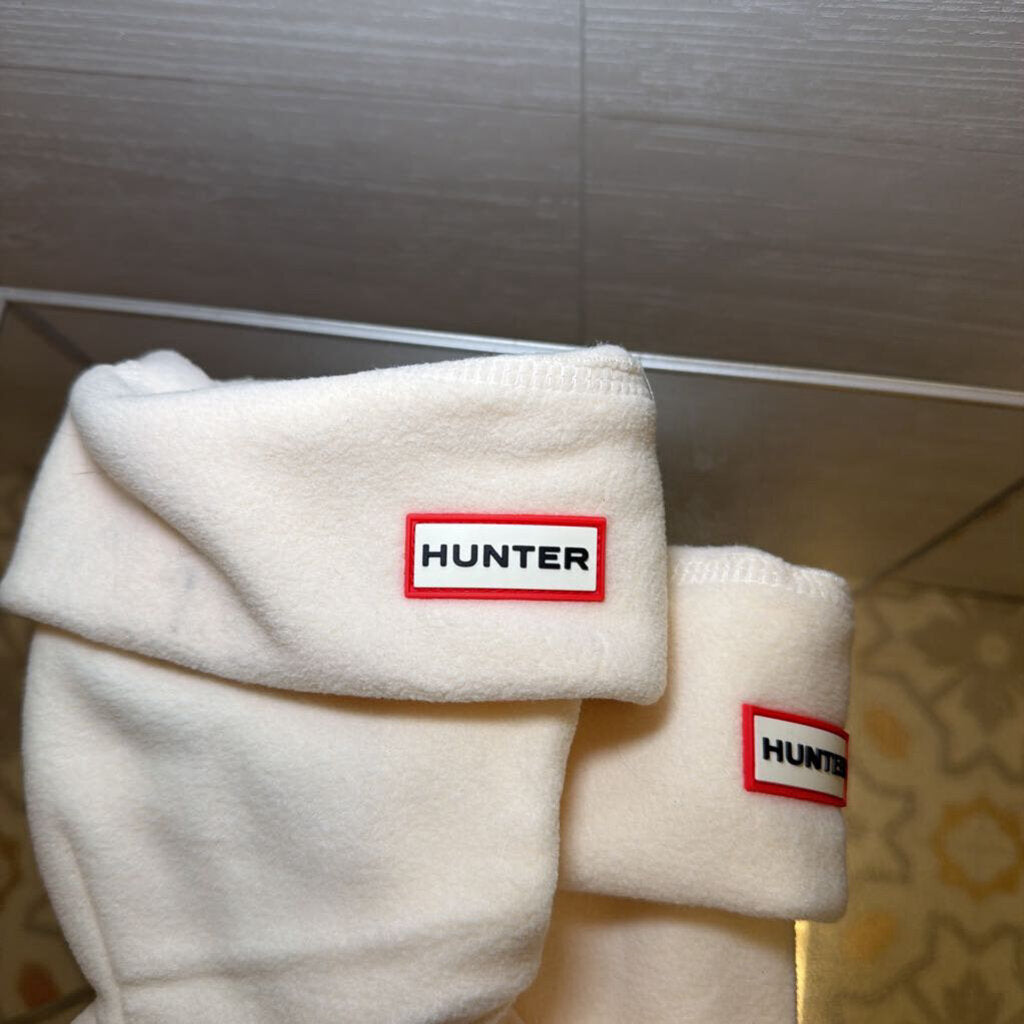 Hunter Cream Fleece Tall Boot Sock Insert Large