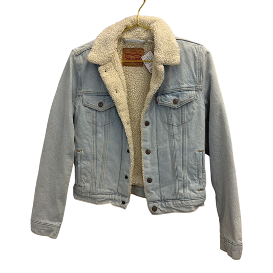 Levi Light Wash Fleece Lined Denim Jacket Extra Small