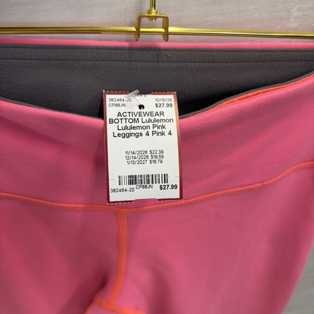 Lululemon Pink Leggings 4