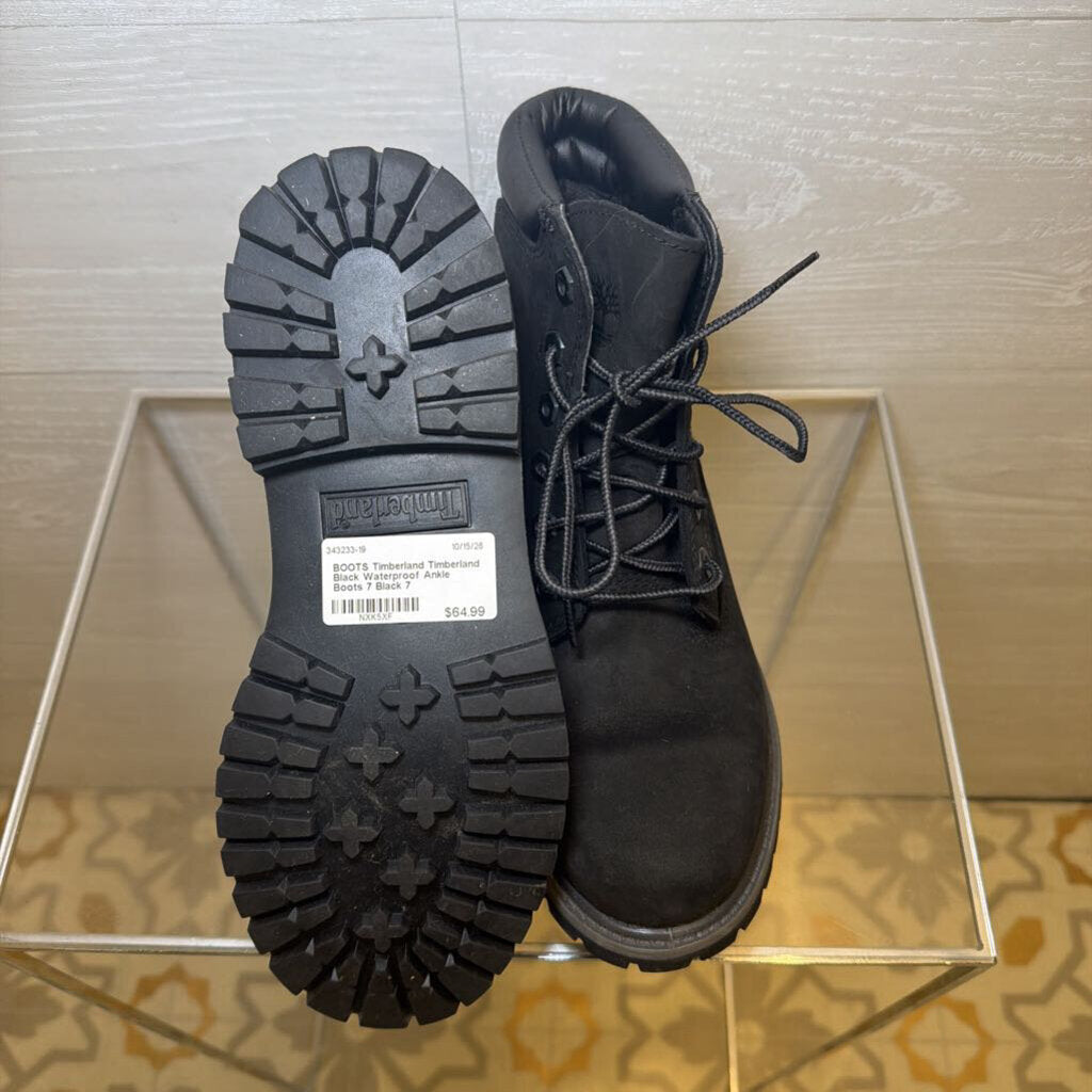 Timberland Black Waterproof Ankle Boots 7