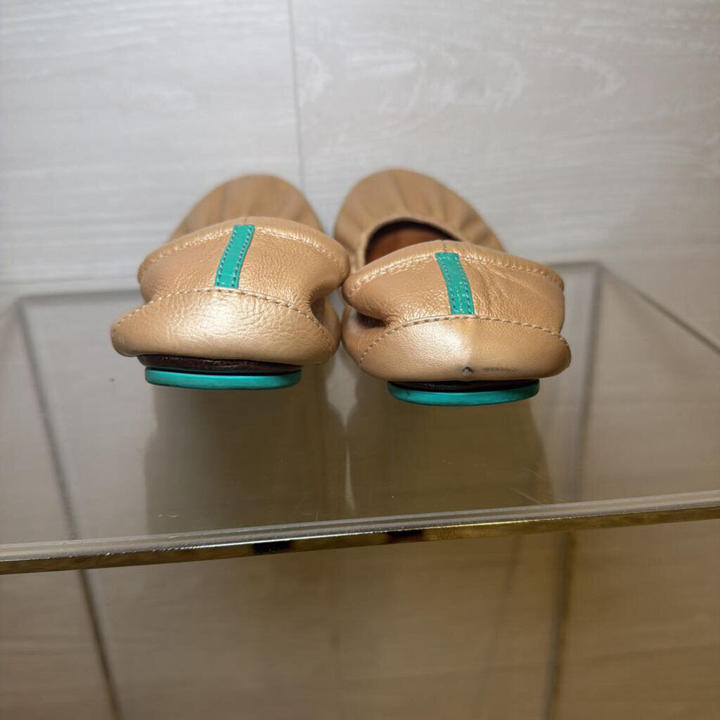 Tieks Metallic Gold Leather Ballet Flats 8