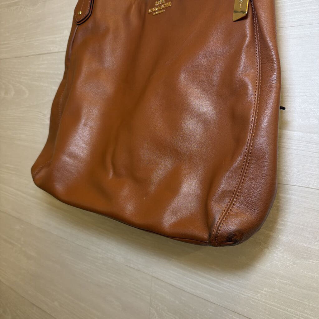 Coach Brown Leather Colette Hobo Shoulder Purse