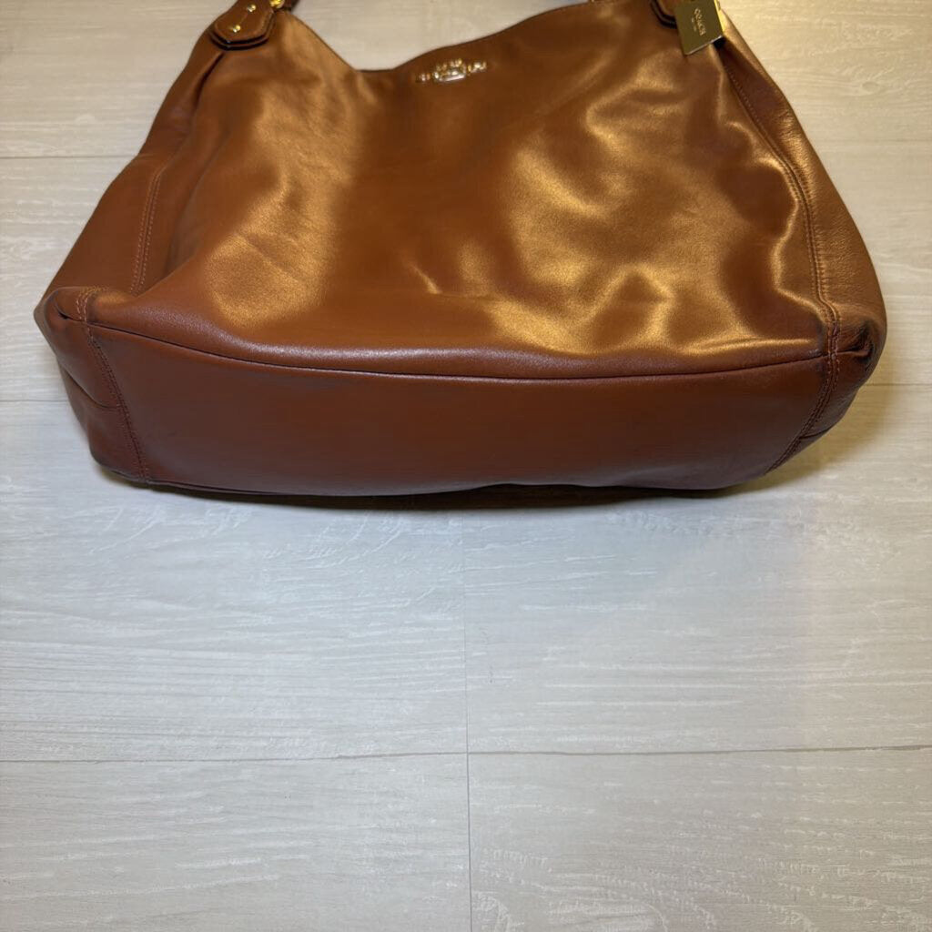 Coach Brown Leather Colette Hobo Shoulder Purse