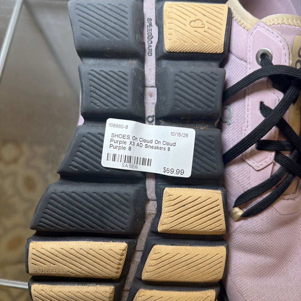 On Cloud Purple X3 AD Sneakers 8