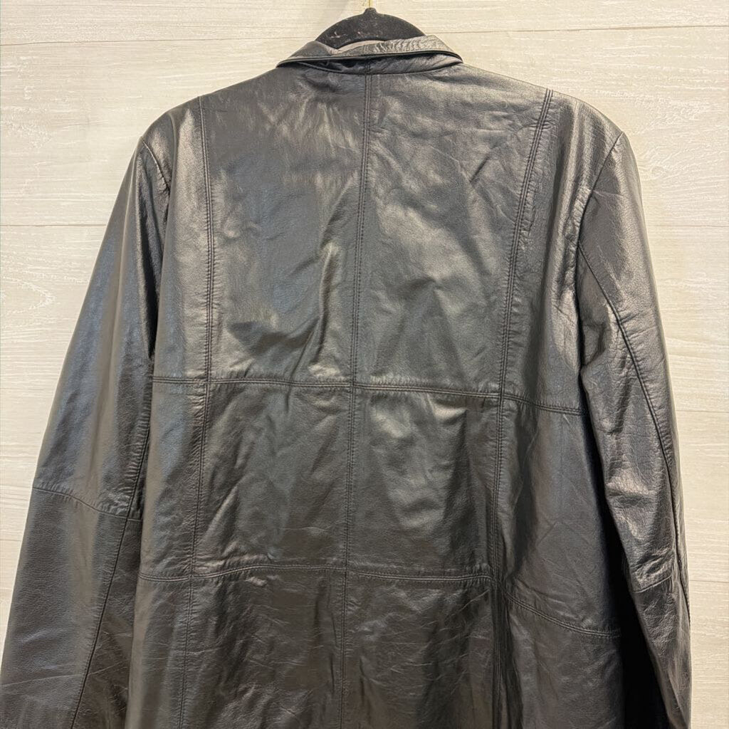 Vintage Jessica London Black 100% Leather Jacket 18W