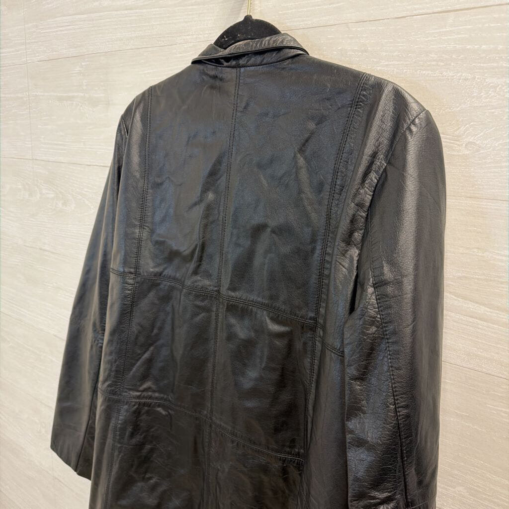 Vintage Jessica London Black 100% Leather Jacket 18W