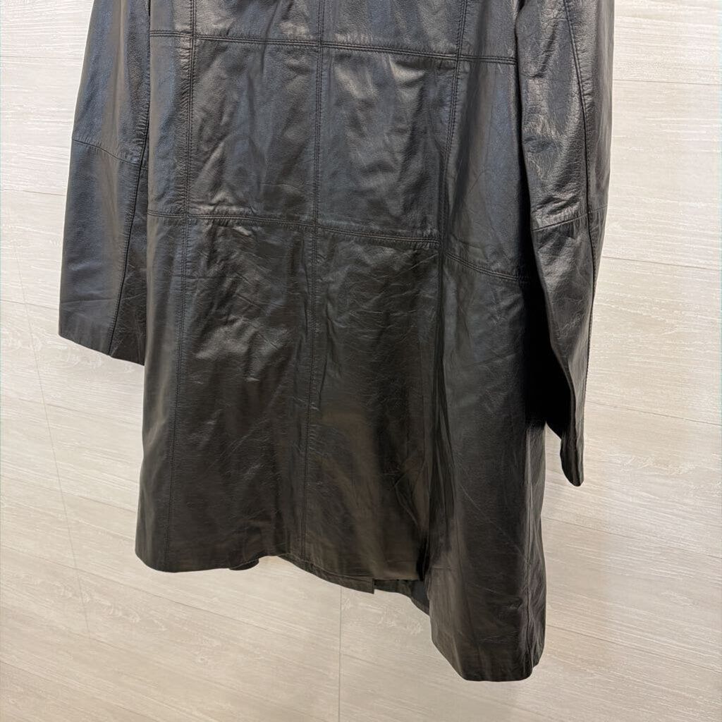 Vintage Jessica London Black 100% Leather Jacket 18W