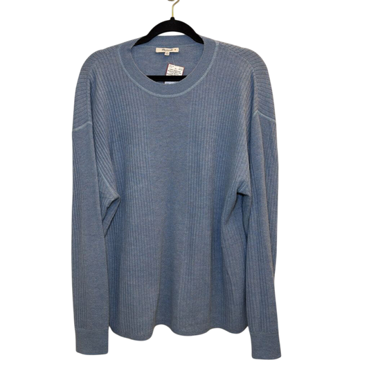 Madewell Blue Knit Long Sleeve Sweater Top Large