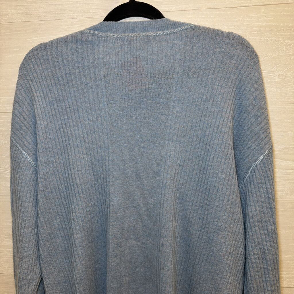 Madewell Blue Knit Long Sleeve Sweater Top Large