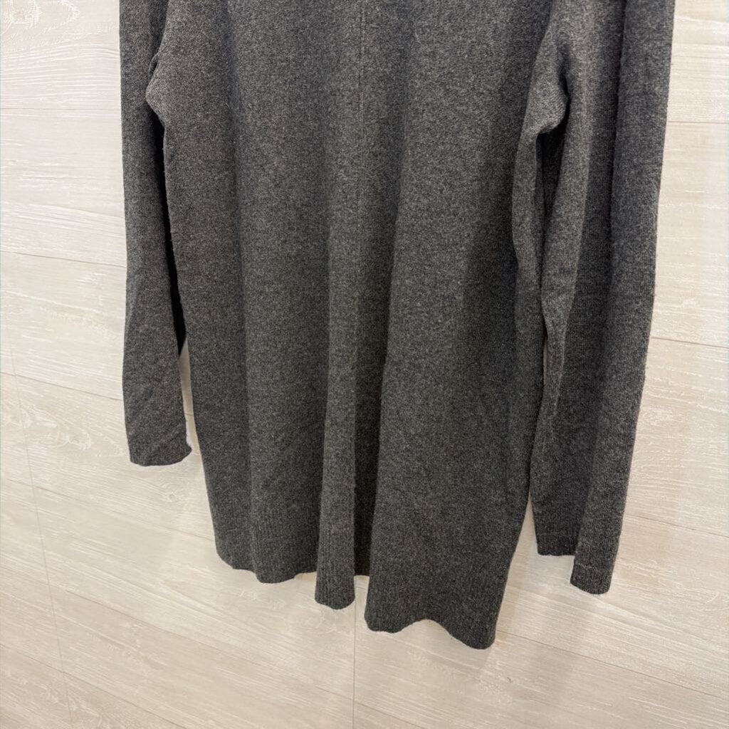 J Jill Grey 100% Cashmere Long Sleeve Sweater Top Large