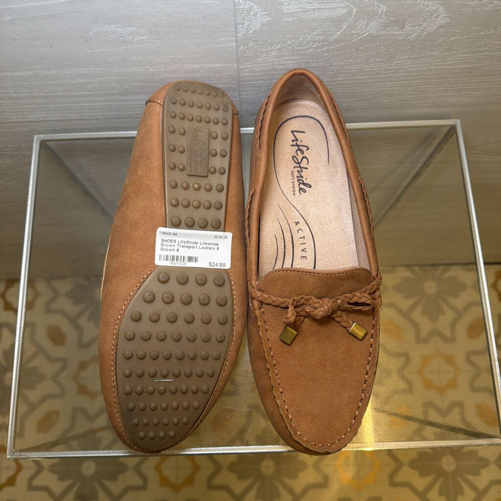 Lifestride Brown Transport Loafers 8