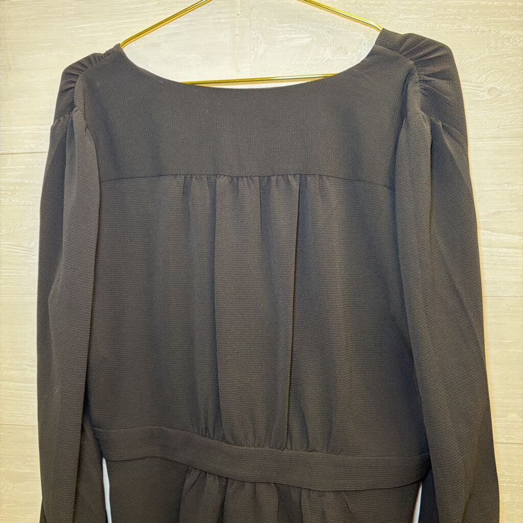 Tommy Hilfiger Black long Sleeve V Neck Top Extra Large