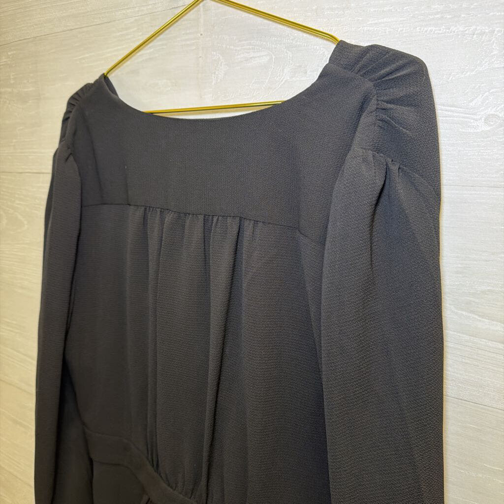 Tommy Hilfiger Black long Sleeve V Neck Top Extra Large