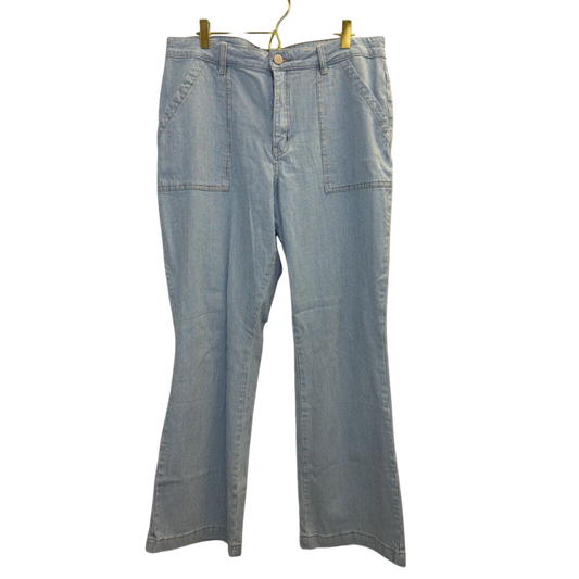 Copper Flash White/ Blue Striped Pants 14
