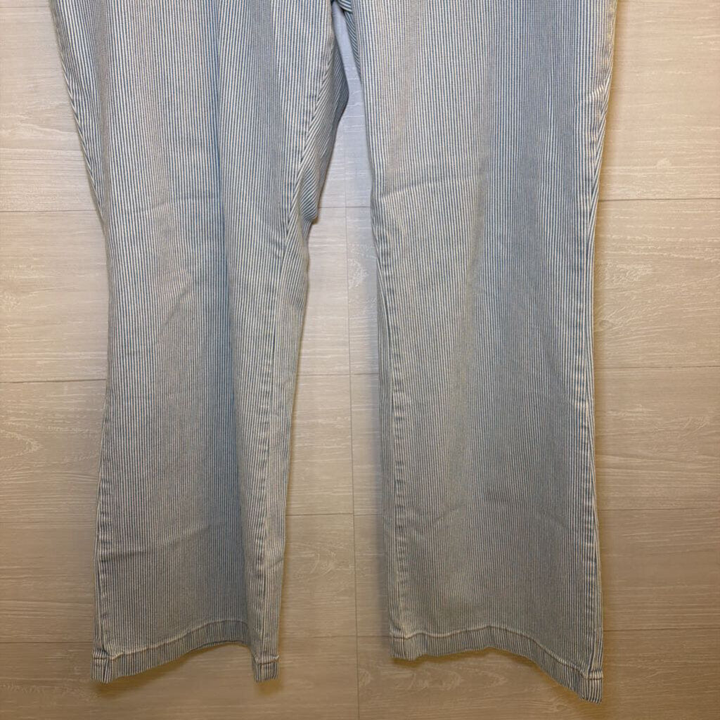 Copper Flash White/ Blue Striped Pants 14