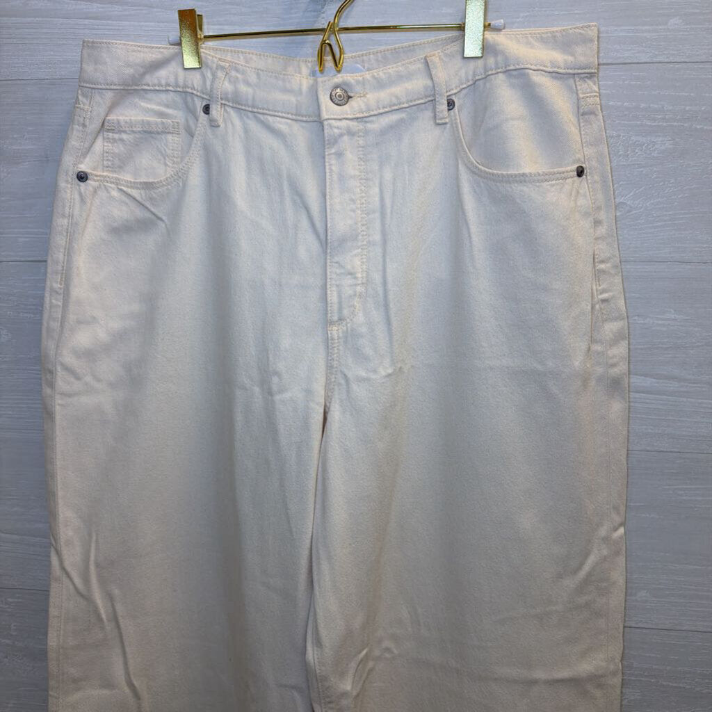 Loft Cream The Palazzo Jeans 16