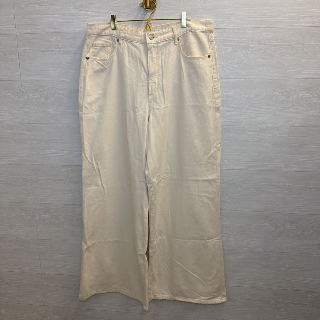 Loft Cream The Palazzo Jeans 16