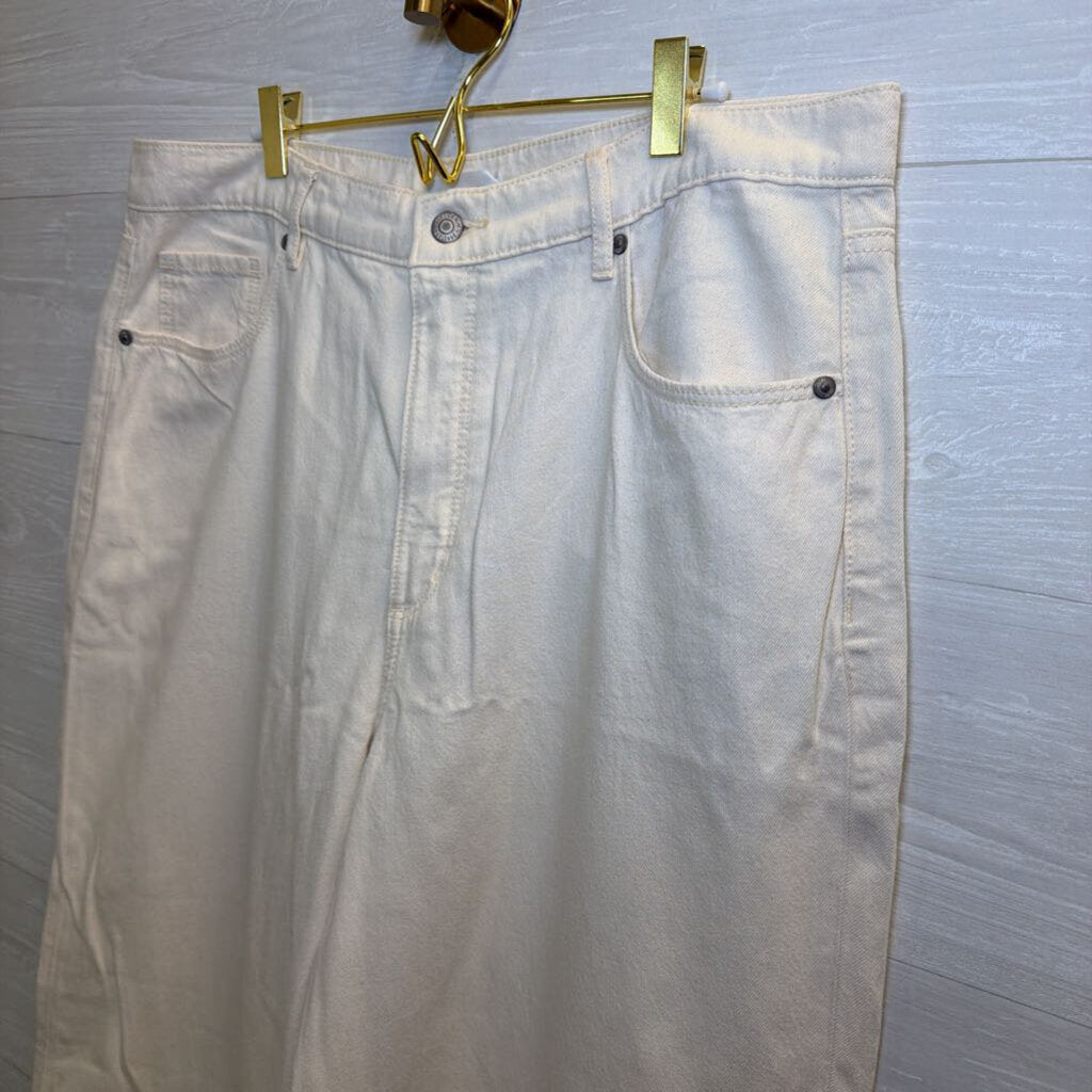 Loft Cream The Palazzo Jeans 16