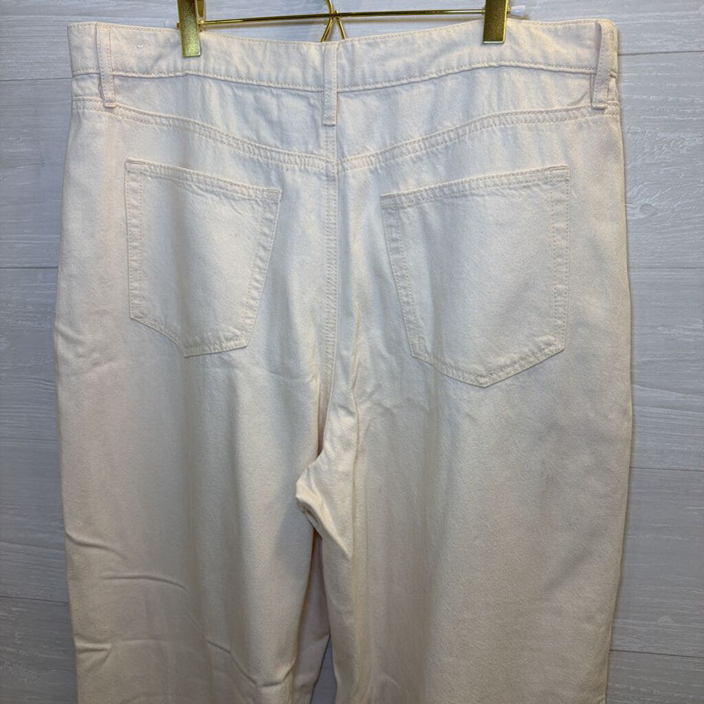 Loft Cream The Palazzo Jeans 16