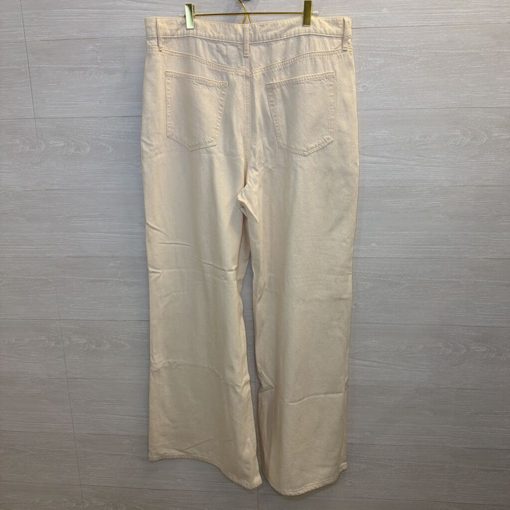 Loft Cream The Palazzo Jeans 16