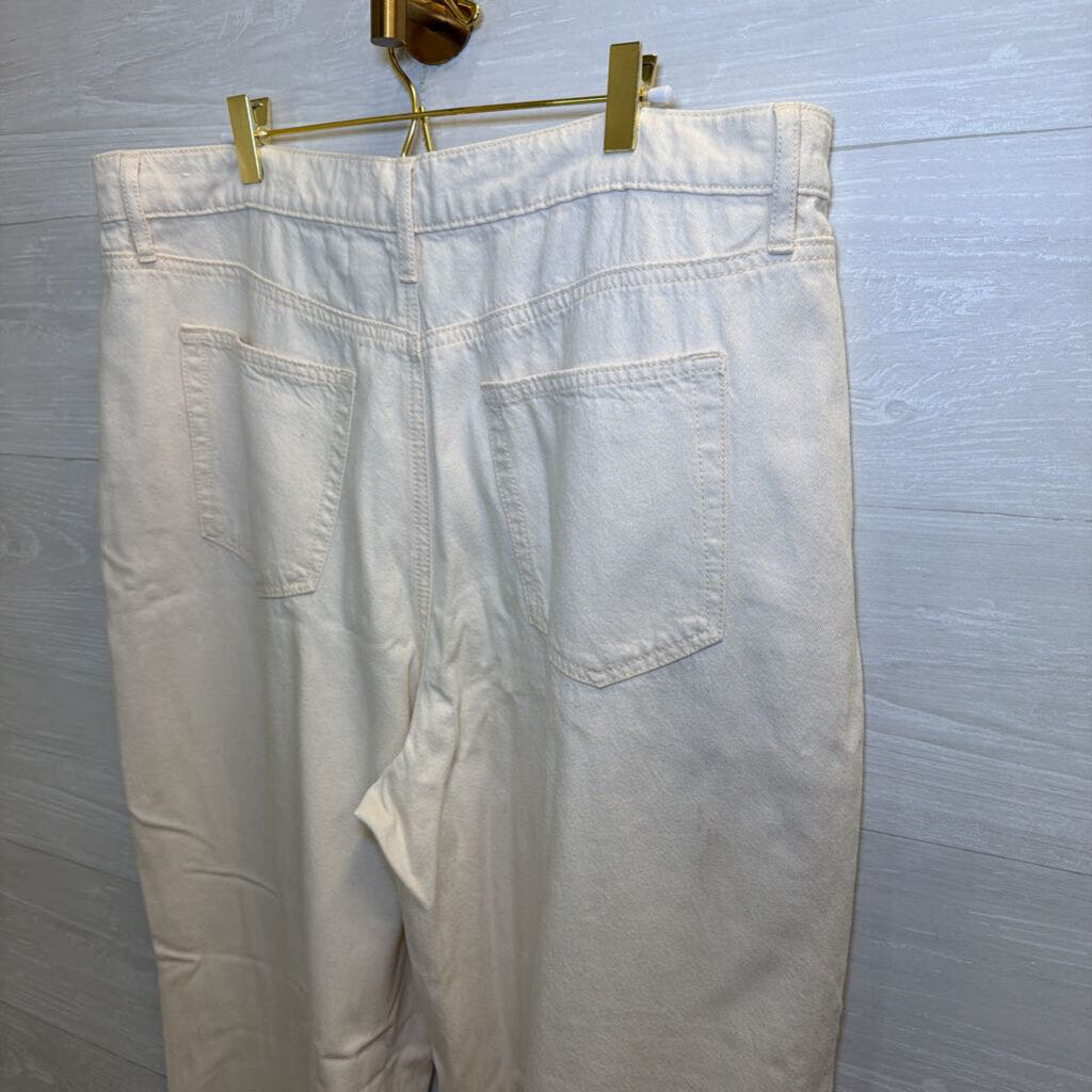 Loft Cream The Palazzo Jeans 16