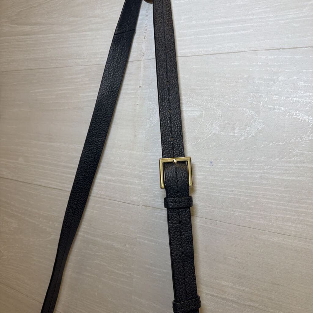 Kate Spade Black Pebbled Leather Orchard Street Hemsley Crossbody Purse