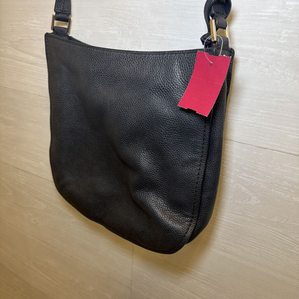 Kate Spade Black Pebbled Leather Orchard Street Hemsley Crossbody Purse