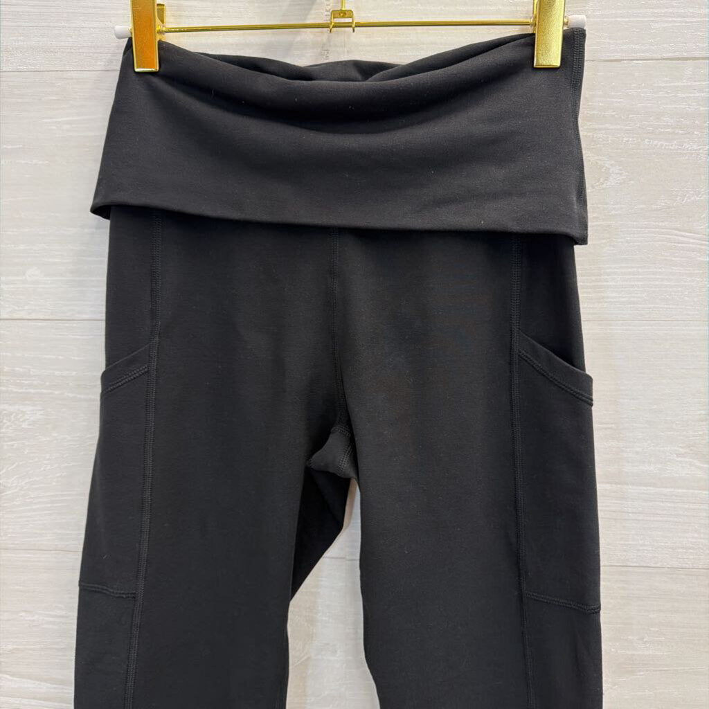 Offline Black Fold Over Leggings Small