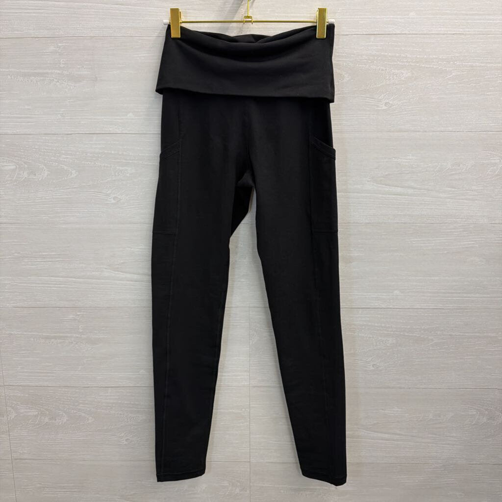 Offline Black Fold Over Leggings Small