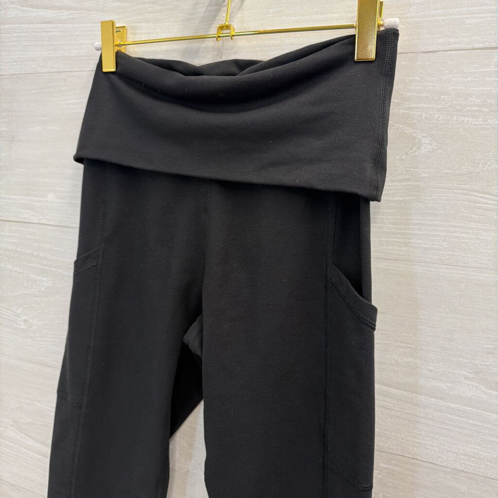 Offline Black Fold Over Leggings Small