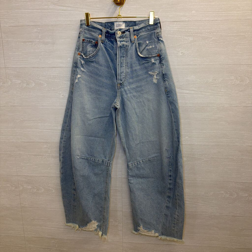 Citizens of Humanity Light Wash Barrel Jeans 25