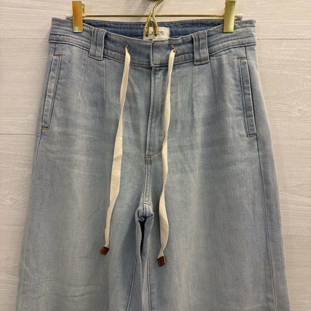 Joe's Jeans Light Wash Tie-Waist Wide Leg Jeans 26