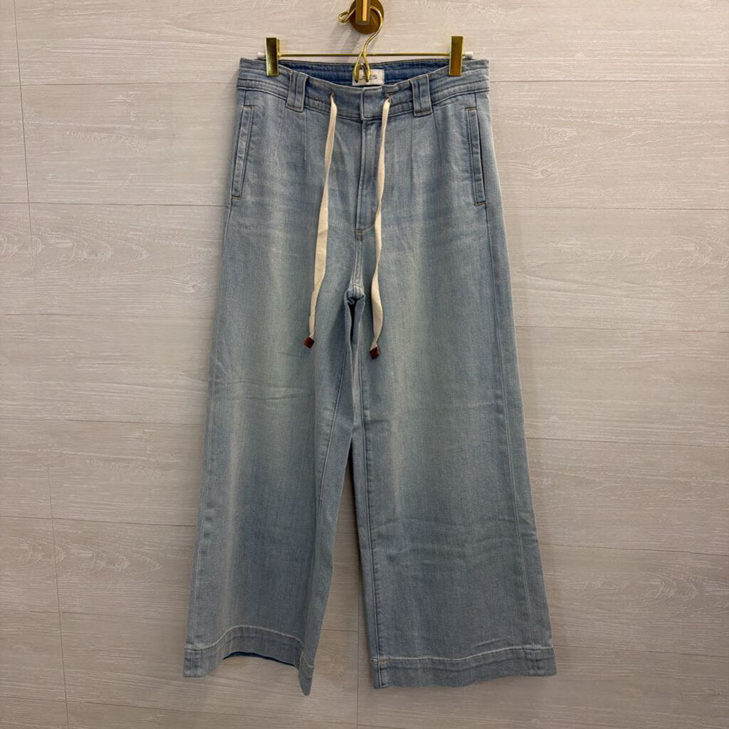 Joe's Jeans Light Wash Tie-Waist Wide Leg Jeans 26
