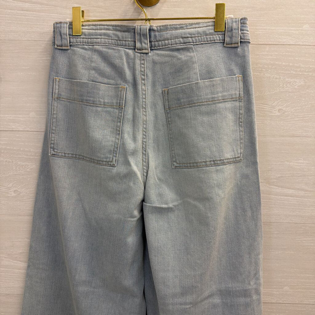 Joe's Jeans Light Wash Tie-Waist Wide Leg Jeans 26