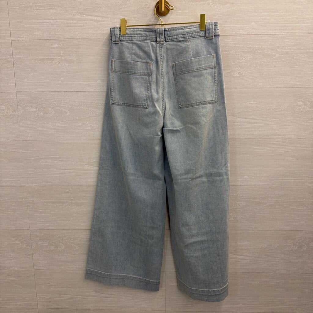 Joe's Jeans Light Wash Tie-Waist Wide Leg Jeans 26