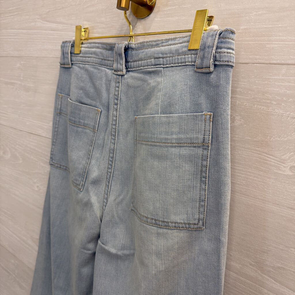 Joe's Jeans Light Wash Tie-Waist Wide Leg Jeans 26