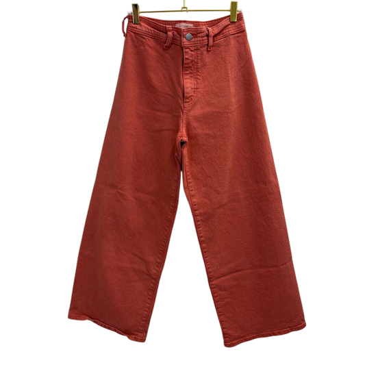 Coral Denim Wide Leg Pants 2