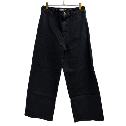 Black Denim Wide Leg Pants 4