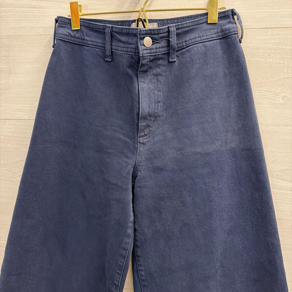 Black Denim Wide Leg Pants 4
