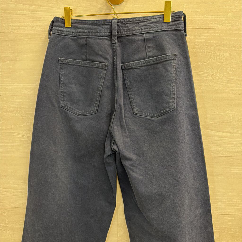 Black Denim Wide Leg Pants 4