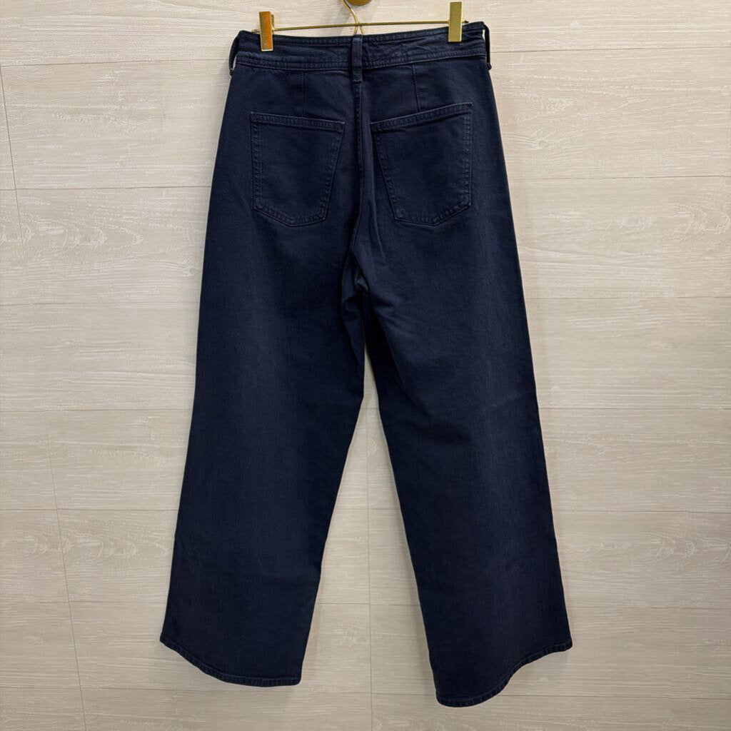 Black Denim Wide Leg Pants 4