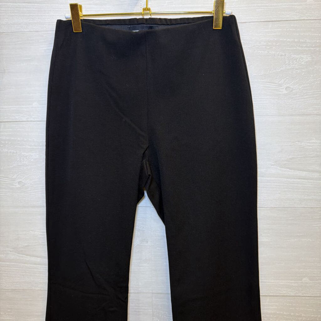 Fifteen Twenty Black Gold-Button Flare Pants Extra Small