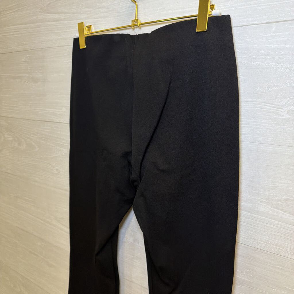 Fifteen Twenty Black Gold-Button Flare Pants Extra Small