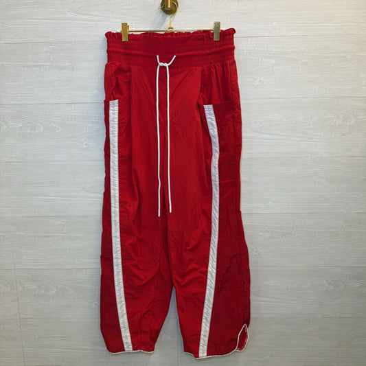 FP Movement Red Contrast Stripe Track Pants Small